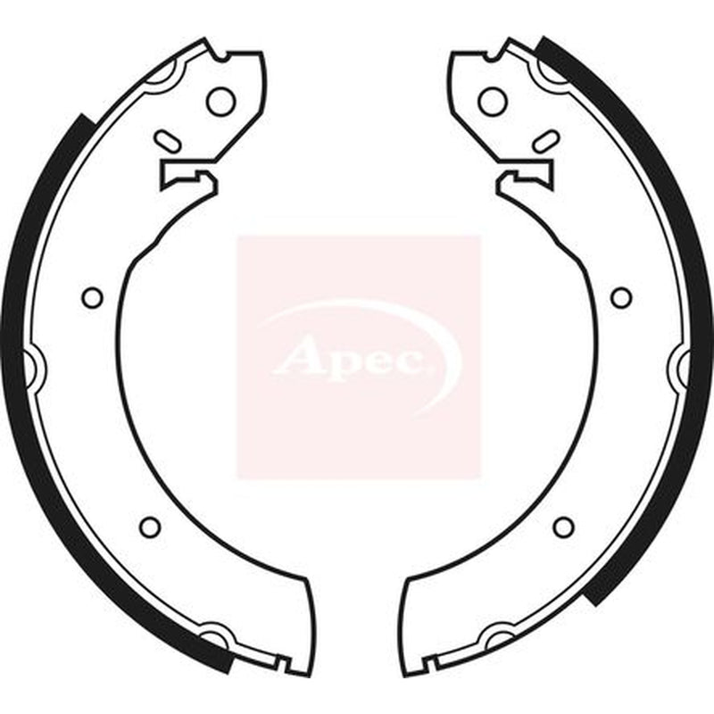 Apec Brake Shoe Set Axle Kit fits Ford P 100 1982-1987 1.6
