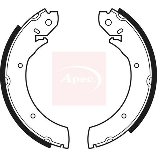 Apec Brake Shoe Set Axle Kit fits Ford P 100 1982-1987 1.6