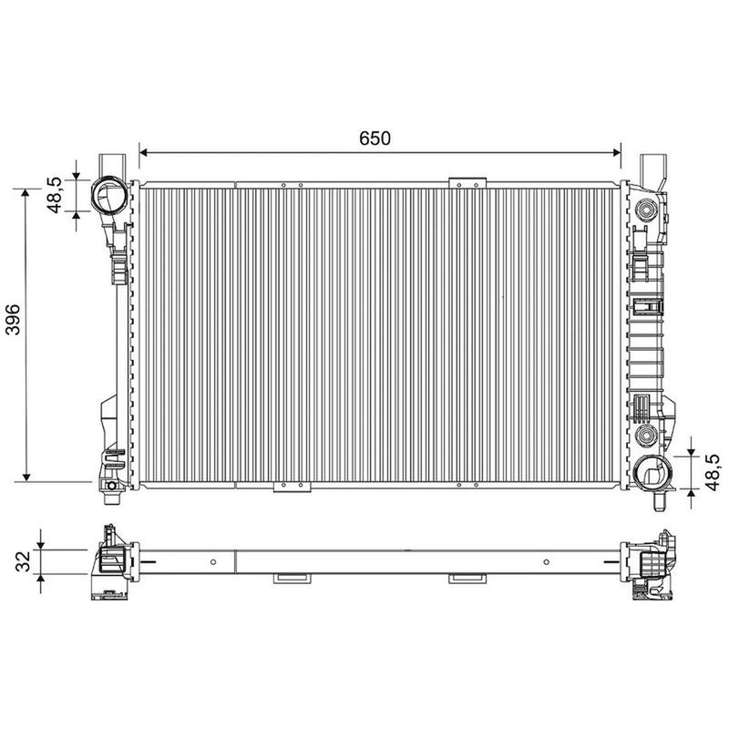 Valeo Engine Radiator 732743