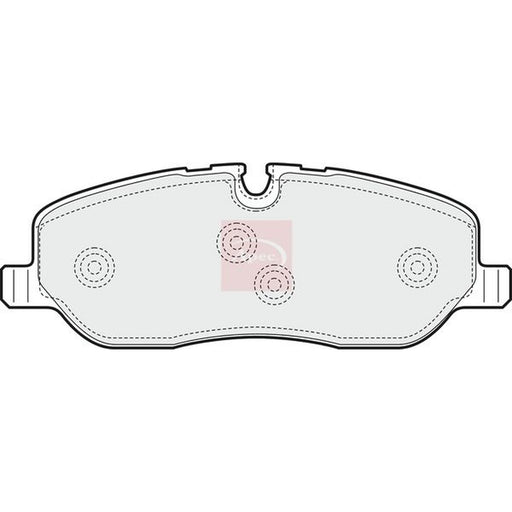Apec Front Brake Pad Set fits Land Rover Discovery III 2004-2009 2.7 4.0 4.4