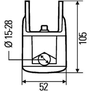 Hella Mounting Holder Bracket