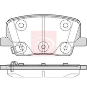 Apec Rear Brake Pad Set PAD2382