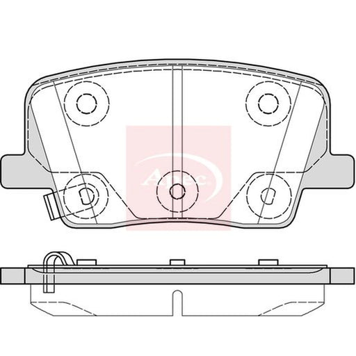 Apec Rear Brake Pad Set PAD2382