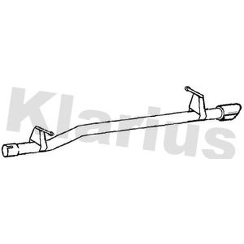 Klarius Tail Pipe Rear fits Peugeot 2008 II 2019 on 1.5