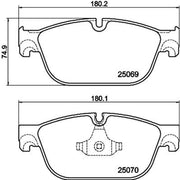 Mintex Front & Rear Pads fits Peugeot (Df-Psa) 5008 2017-2021