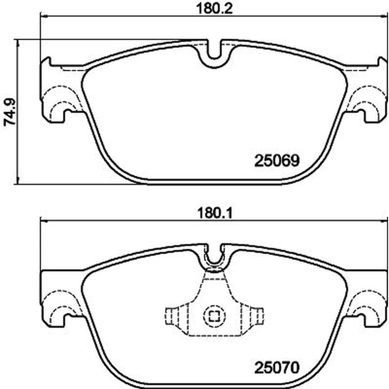 Mintex Front & Rear Pads fits Peugeot (Df-Psa) 5008 2017-2021