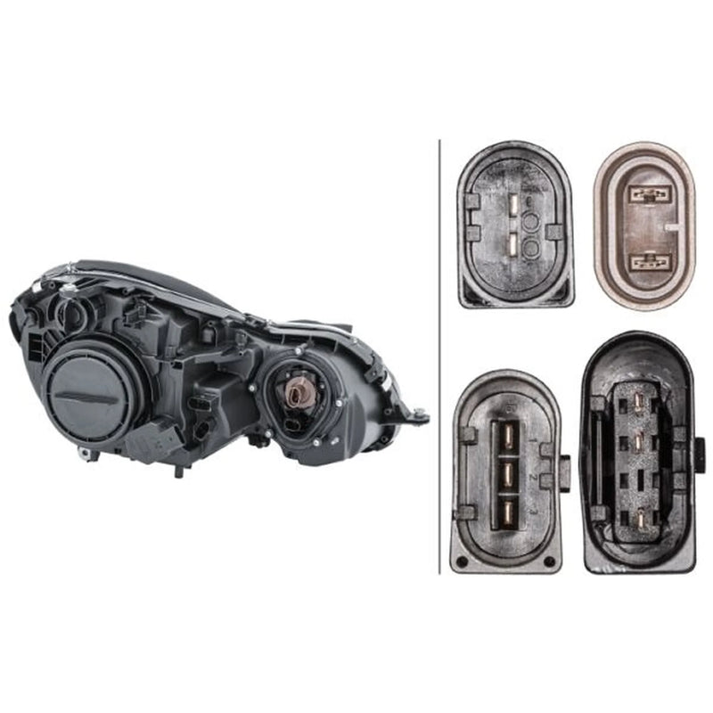 Hella Headlight Headlamp PY21W Left fits Mercedes-Benz E-Class 2002-2008