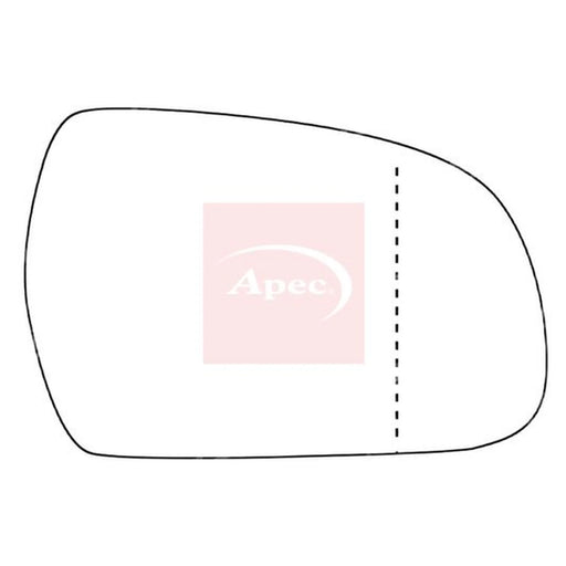 Apec Exterior Wing Mirror Glass Right AMS2056A