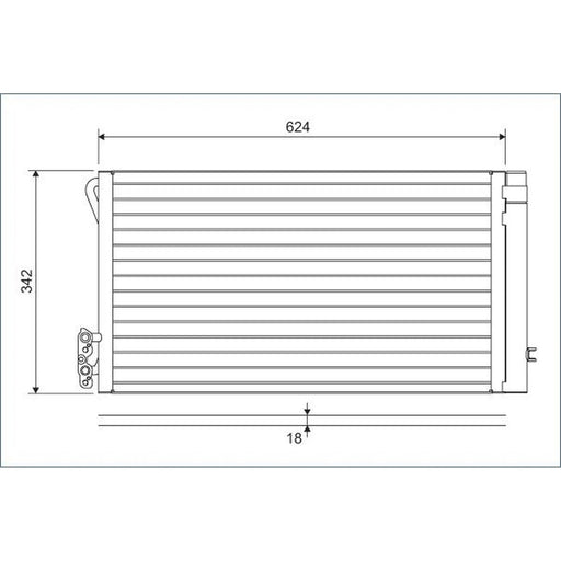 Valeo Air Conditioning Condenser 814012