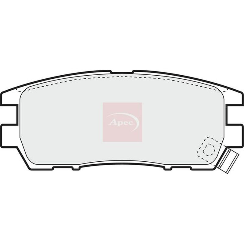 Apec Rear Brake Pad Set fits Mitsubishi Delica / Space Gear 1994-2006 2.8