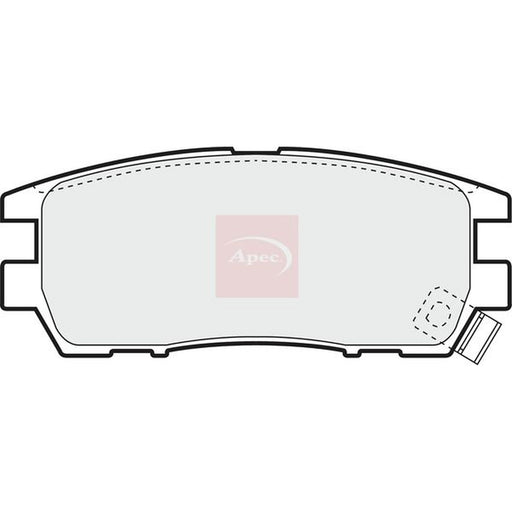 Apec Rear Brake Pad Set fits Mitsubishi Delica / Space Gear 1994-2006 2.8
