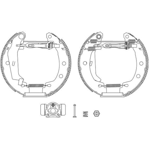 Mintex Brake Shoe Set Axle Kit fits Renault Megane I 1996-2003 1.4 1.6 1.9 2.0