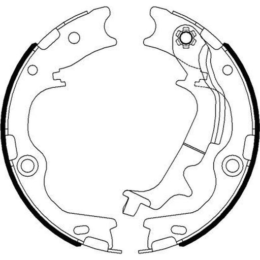 Mintex Parking Brake Shoe Set fits Hyundai IX35 2010-2015 2.0 2.4