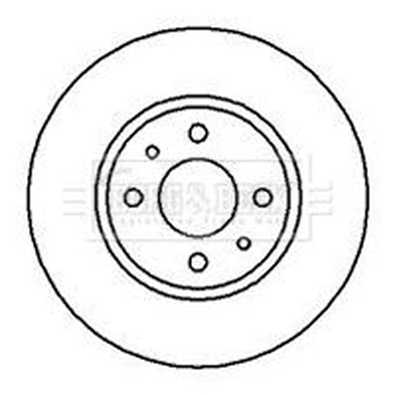 Borg & Beck Front & Rear Brake Discs & Pads fits Fiat Stilo 2004-2006 1.9
