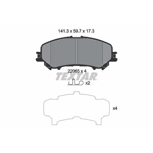 Textar Front Brake Pad Set 2206503