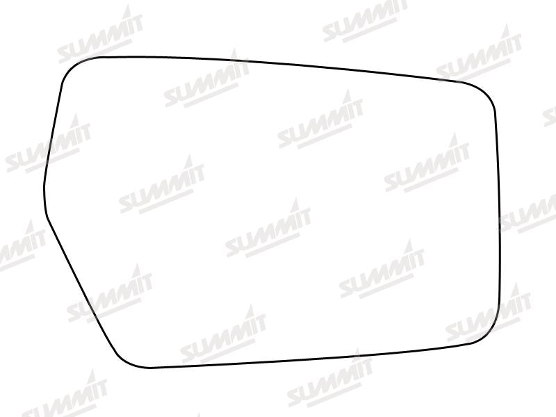 Summit Stick-On Standard Mirror Glass fits Skoda Favourit LHS Summit - Bars 4 Cars