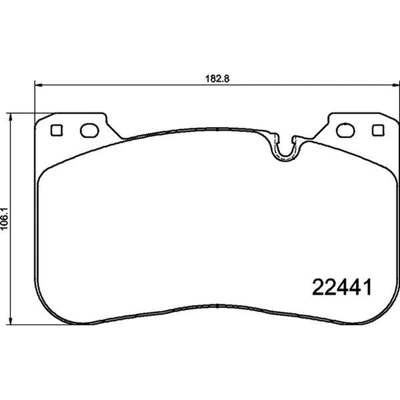 Brembo 4 x Front Brake Pad Set fits BMW 2 2022 on