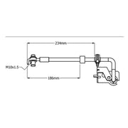 Juratek Brake Hydraulic Hose Line Front Left fits Citroën Berlingo 2018-2019
