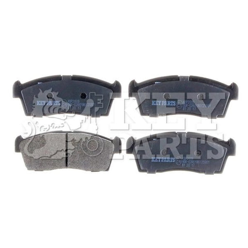 Key Parts 4 x Front Brake Pad Set fits Mitsubishi I 2006-2013 0.7