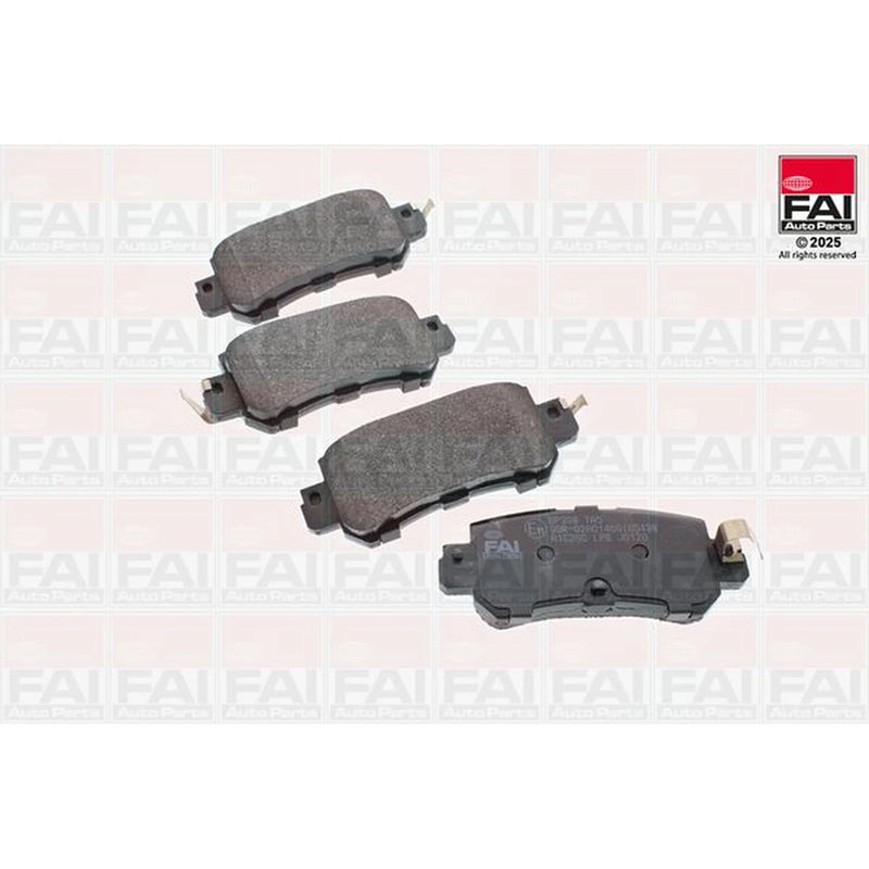 FAI Rear Brake Pad Set fits Mazda CX-3 2015-2018 1.5 1.8 2.0