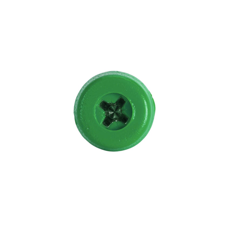 Sealey Green Numberplate Screws 4.8 x 18mm Pack of 50 PTNPG Sealey - Dynamic Drive