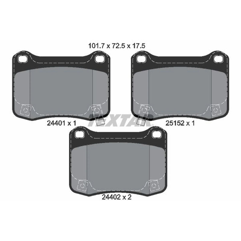 Textar Rear Brake Pad Set 2440101