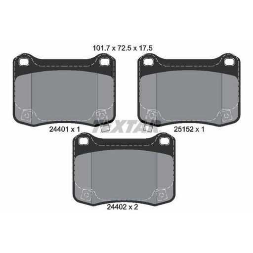 Textar Rear Brake Pad Set 2440101