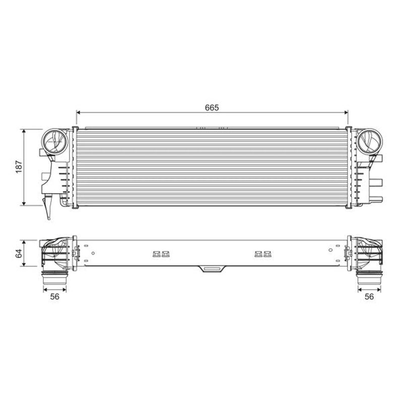 Valeo Intercooler (Charge Air Cooler) 818311