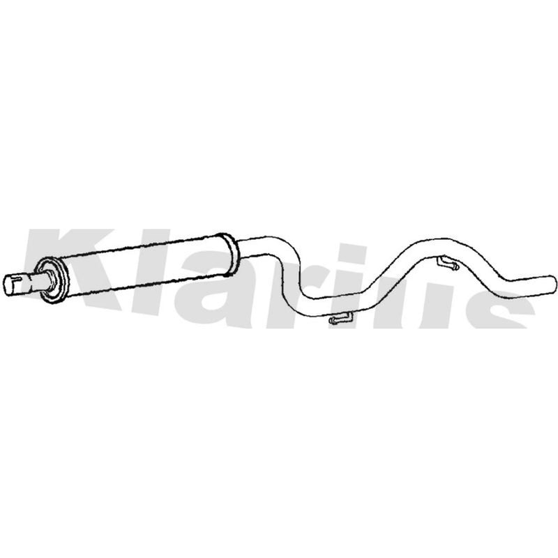 Klarius Box With Centre Pipe Centre fits Saab 9-3 2003-2015 2.0