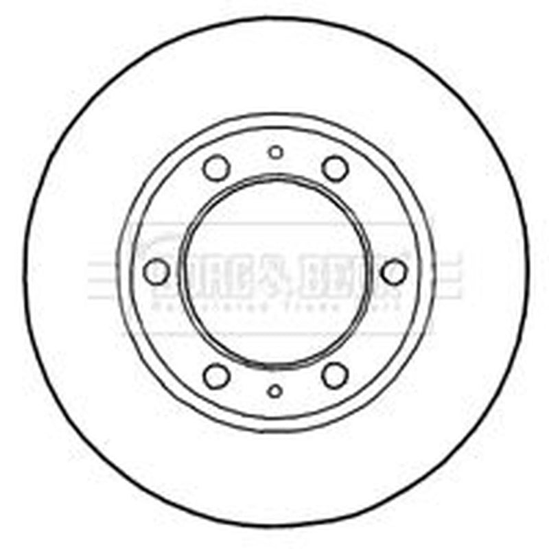 Borg & Beck Front Brake Discs & Pads fits Toyota Hilux Vigo VII Pickup 2005-2015