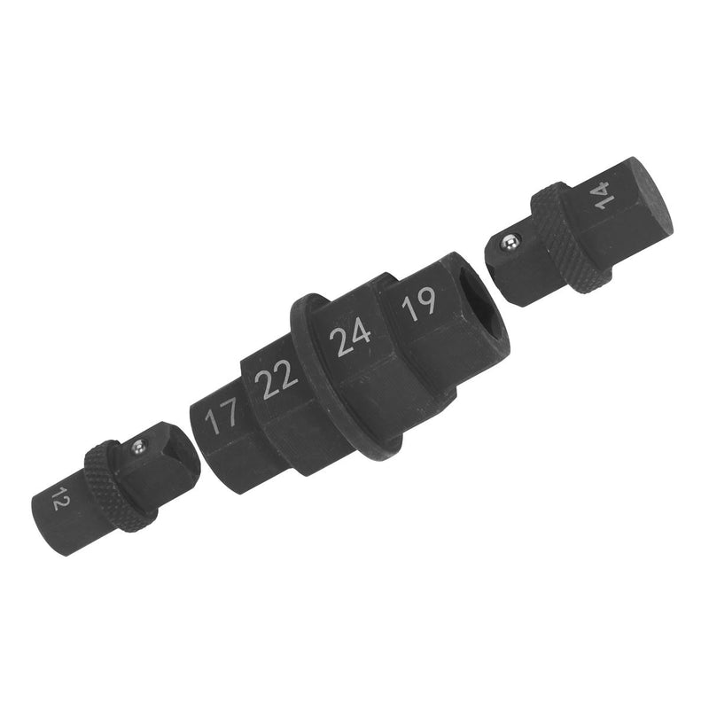 Sealey Motorcycle Spindle Tool 12, 14, 17, 19, 22 & 24mm MS008 Sealey  - Dynamic Drive
