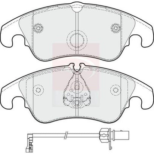 Apec Front Brake Pad Set fits Audi A4 Allroad B8 2009-2016 2.0 3.0
