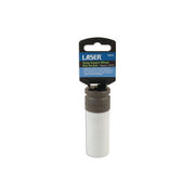 Laser Deep Impact Wheel Nut Socket 1/2"D 18mm 7674 Laser - Dynamic Drive