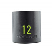 Carlyle Tools 1/2In Drive 12mm 6 Pt Stubby Impact Socket - image 1