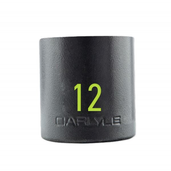 Carlyle Tools 1/2In Drive 12mm 6 Pt Stubby Impact Socket - image 1