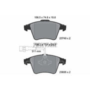 Textar Front Brake Pad Set 2374901