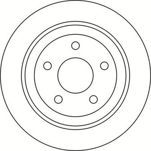 Abtex 2 x Solid Brake Discs fits Ford Puma 2019-2020 1.0 1.5