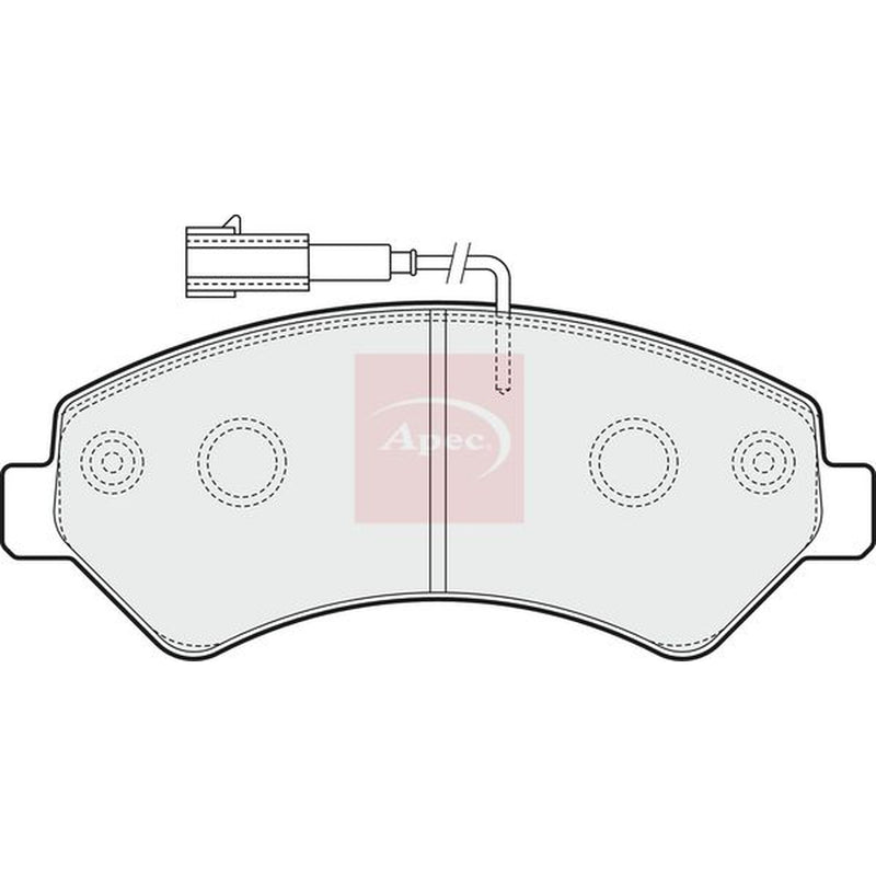 Apec Front Brake Pad Set fits Citroën Relay III 2006-2020 2.2 3.0