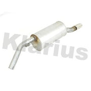 Klarius Box With Tail Pipe Rear fits Peugeot 207 2006-2013 1.6