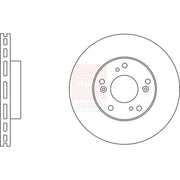 Apec Front Brake Vented Discs & Pads fits Honda Cr-Z 2010-2013 1.5