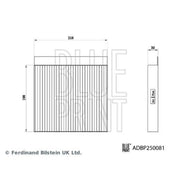 Blue Print Cabin Air Filter (Pollen Filter) fits Maxus Edeliver 3 2020 on