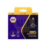 NAPA Headlight Bulb H7 PX26d 12V 55W fits Abarth 500 / 595 / 695 2008 on 1.4