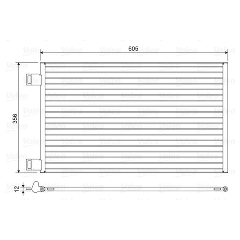 Valeo Air Conditioning Condenser 822553