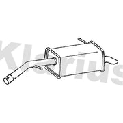 Klarius Box With Tail Pipe Rear fits Citroën C3 Aircross I 2017 on 1.2