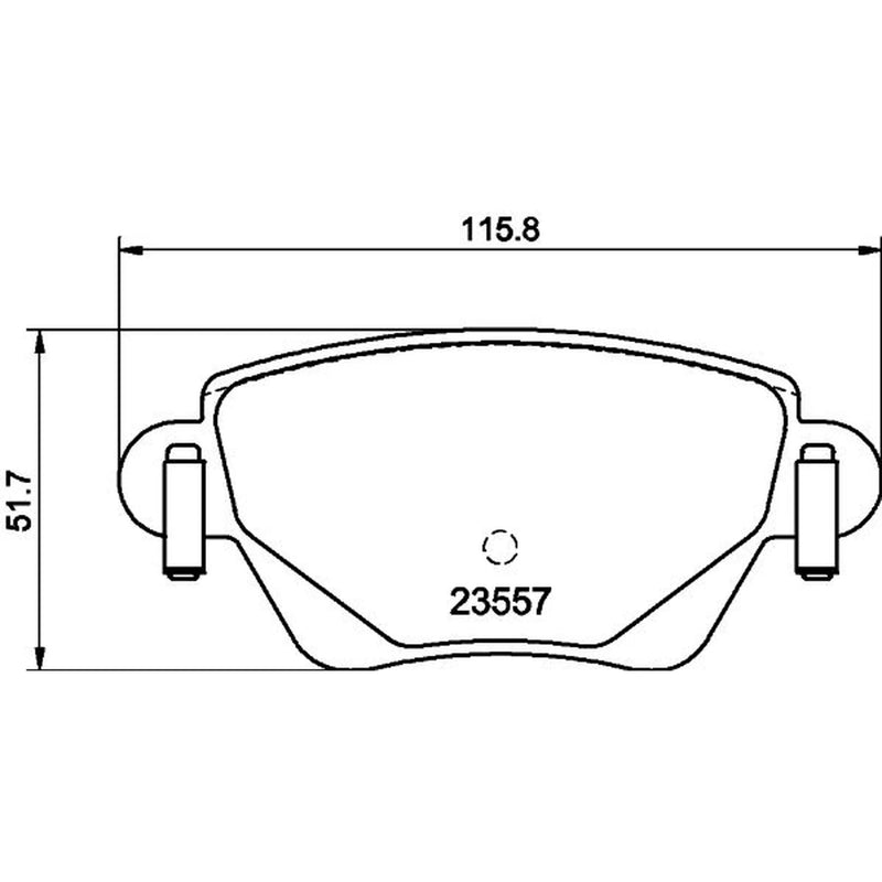 Mintex Rear Brake Pad Set fits Ford Mondeo 2000-2007 1.8 2.0 2.5