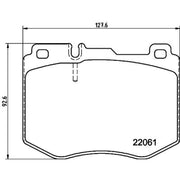 Mintex Front & Rear Pads fits Mercedes-Benz E-Class 2020-2023 213.054