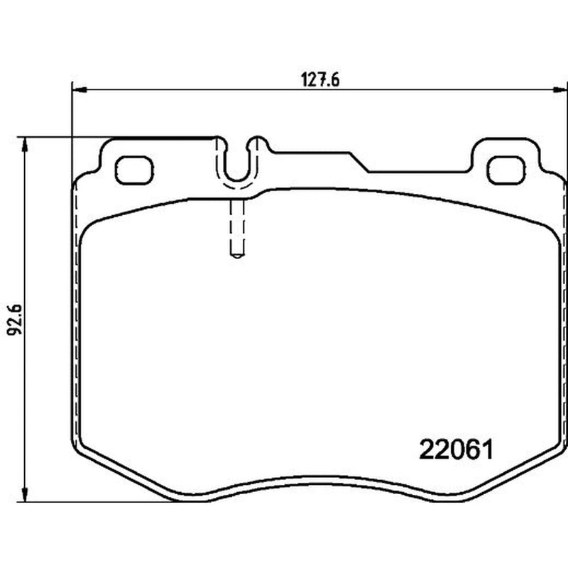 Mintex Front Brake Pad Set fits Mercedes-Benz Cls 2018 on 257.318