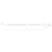 Juratek Brake Hydraulic Hose Line Front Right fits Honda Civic IX 2012-2016
