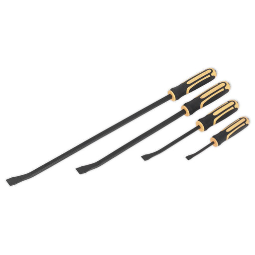 Sealey Angled Pry Bar Set with Hammer Cap Heavy-Duty 4pc S01138 Sealey - Dynamic Drive