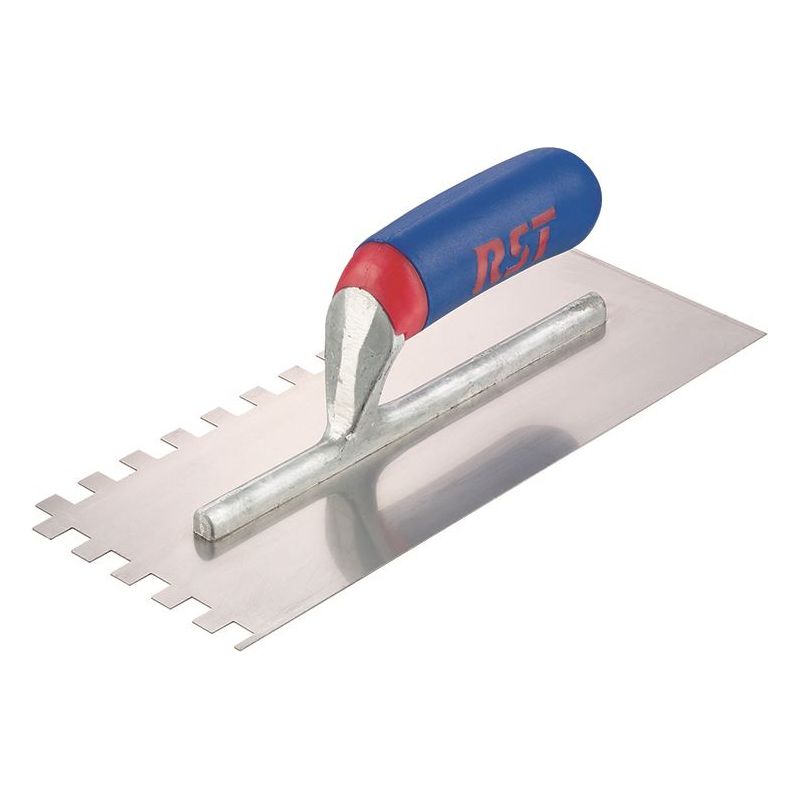 R.S.T. Notched Trowel Square 10mm² Soft Touch Handle 11 x 4.1/2in R.S.T. - Dynamic Drive